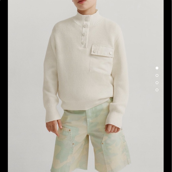 Zara Boys Cream Knit Sweater - Picture 2 of 8